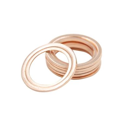 China Flat Seal Factory Directory For Pressure Oiler Grease Fitting Free Sample Flat Copper AL Washer for sale