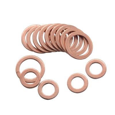 China Ring Copper Sealing Washer Gasket Sump Plug Solid Oil 10*14*1MM For Flat Seal Ring Tool Accessories Boat Crush Gasket for sale