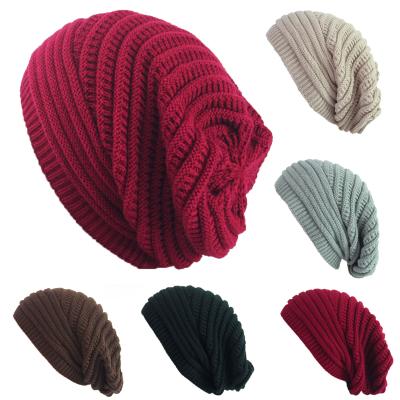 China 2020 New Style COMMON Selling Women's Beanie Girls Winter Warm Beanie Knit Hat Knitted Cap Hats for sale