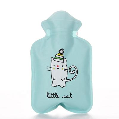 China Hot Hand Customized High Quality PVC Hot Water Bag Bottle 17*11 Mini Cute Cartoon Animal Cover for sale