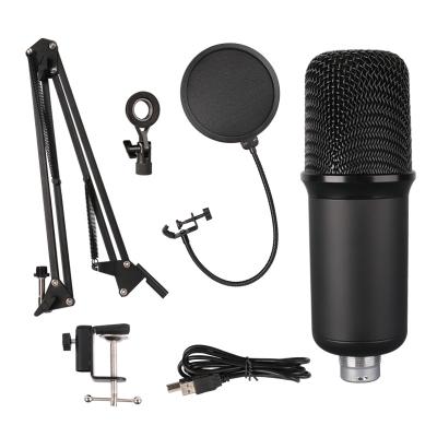 China Perfect Sound Professional Usb Condenser Microphone With Arm Stand Mic For Pc Suitable Studio Recording Singing for sale