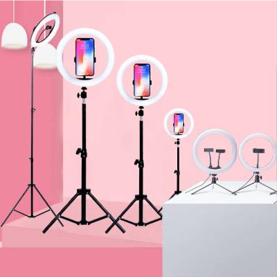 China Mini Manufacturer Wholesale Folding Tripod Stand 10 Inch Professional RGB Lamp Ring Light for sale