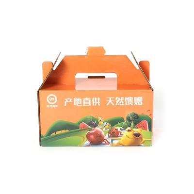 China Recycled Materials Folding Fruit Cardboard Shipping Packaging Banana Box Manufacturer for sale