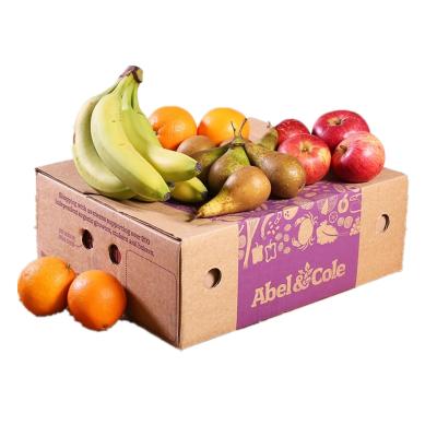 China Suzhou Yongin Manufacturer New Product Recyclable Banana Box Sizes Present Fruit Packaging Box for sale