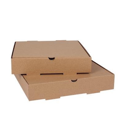 China High Quality Recycled OEM Recyclable Take Away Corrugated Kraft Paper Pizza Packing Box for sale