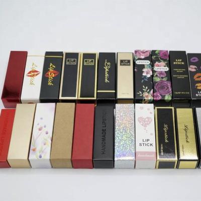 China Recyclable Lipstick Essential Oil Perfume Sprays Sample Lipstick Lip Gloss Paper Boxes for sale