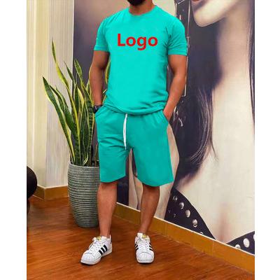 China New RTS QS-21210 Breathable Design RTS QS-21210 Custom Made Good Quality Modern Casual Mens Suit Summer Shorts Cotton Set for sale