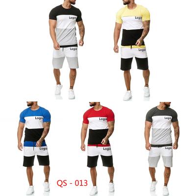 China New RTS QS-013 Breathable Design RTS QS-013 Custom Made Good Quality Modern Casual Mens Suit Summer Shorts Cotton Set for sale