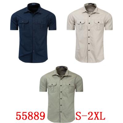 China Wholesale RTS 55889 Mens Clothing Shirt Business Summer Party Cotton Breathable for sale