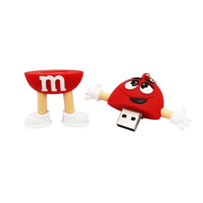 China Hot Sale Cartoon USB Flash Drive U Disk Memory Stick 64gb USB2.0 Wedding Gift Memory Storage Personal Custom Logo For Student for sale