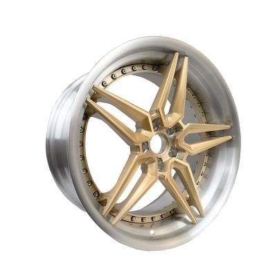 China 17 18 19 20 21 22 Inch Custom Aluminum Forged Rims 2 Pieces Wheel Alloy Car Wheels for sale