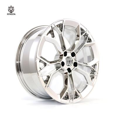 China Aluminum forged wheels alloy car wheel rims 5X120 5X114.3 18 19 inch chrome silver for passenger car wheels for sale