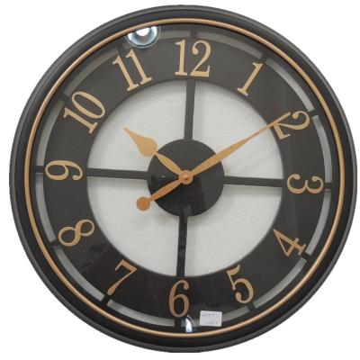 China Antique Style Specially Designed Black European And American Style 50cm Frame Diameter Stereo Arabic Numerical Pin H Clock 20 Inch Big Clock Large for sale