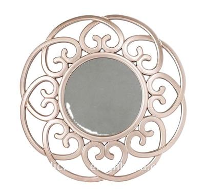 China Decorative Home Antique Flower Mirror Collection Bathroom Wall Mirror for sale