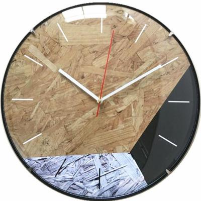 China Cheap Plastic Glass Home Decor Wall FOLDER Dome Wall Clock Promotional Items for sale