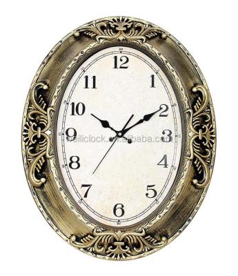 China Rectangle Antique Large Size Antique Wall Clock Style Oval Clock for sale