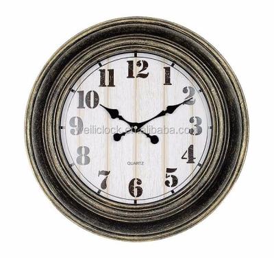 China Round Retro Antique Watch Wall Clock Vintage Style Large Modern Clocks For Home Study Office Wall Clock European for sale