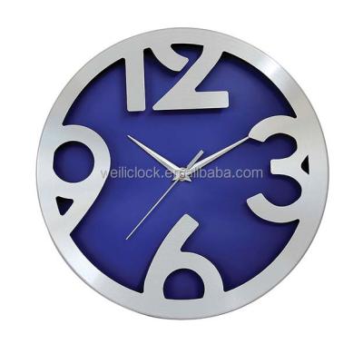 China Simple Simple Style Quartz Fashionable Aluminum Wall Clock for sale