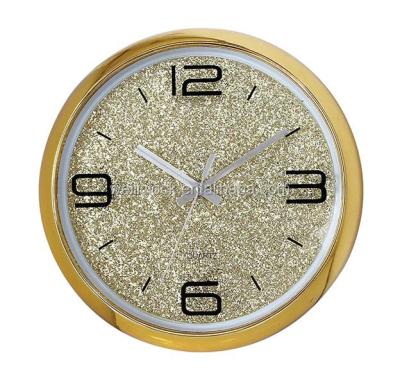 China Wholesale Best Selling Good Quality Simple Glitter Quartz Wall Clock for sale