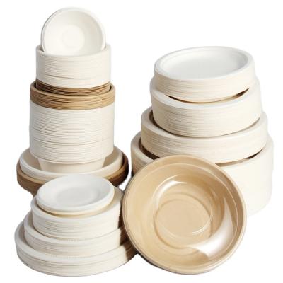 China Contemporary Disposable Dinnerware Set Cover With Dinner Dishes, Disposable Salad Cake Disc Dishes for sale