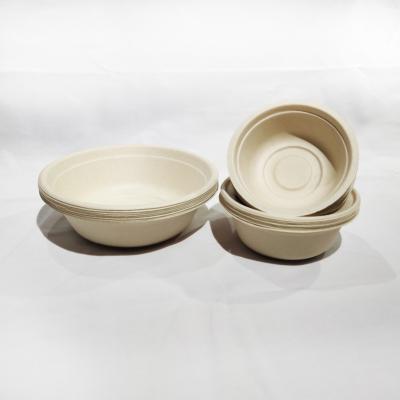 China Different Size Healthy 26 Ounce Biodegradable Bamboo Pulp Salad Bowl 800ml Disposable Salad Bowl for sale