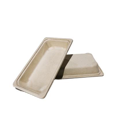 China Viable Different Models Of Biodegradable Quick Disposal Tableware Sushi Dish Food Packaging Box for sale