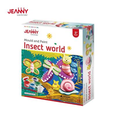 China Jeanny's Original Design Kindergarten Educational Toys for Teens Mold and Paint Insect World DIY Toy Decoration Painting for sale