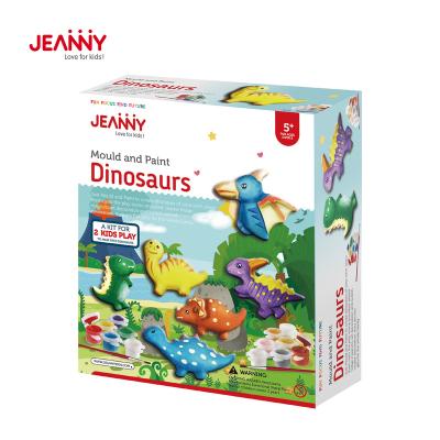 China Original Design Jeanny DIY Dino Painting Boys Arts For Gift And Craft Dinosaurs Handcrafted Mold And Paint Toys From China for sale