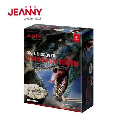 China Original Design Jeanny Kid Toys Dig Back Dig Kit Archeology Excavation Kit Toy For Kids DIY Dig And Discover Dinosaur Tooth for sale