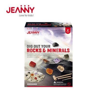 China Original Design by Jeanny Toys Kid Stem Archeology Discover Rocks and Crystal Minerals Toys Dig It Kit Diy Excavation Kits for sale