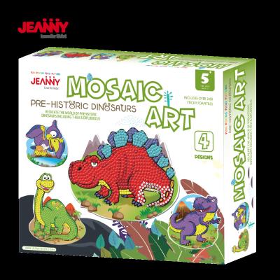 China Jeanny's Original Design Other Mosaic Art DIY Craft Kits Educational Sticky Handmade Toys Eva Foam Toys Dinosaur Educational For Kids for sale