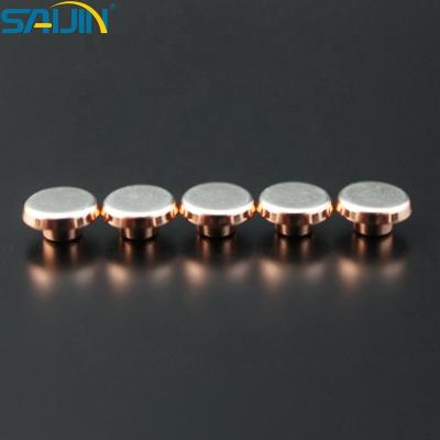 China Contactors Silver Electrical Bimetal Contact Rivets For Switch Socket for sale