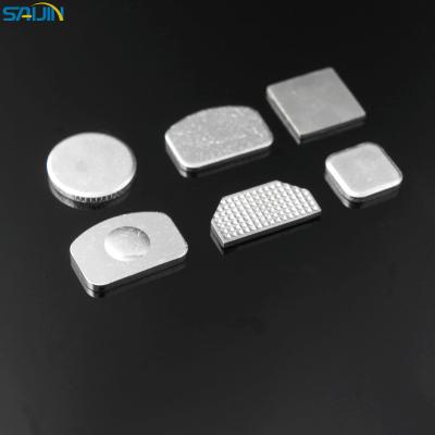 China Specifications of Silver Auxiliary Silver Contact Tip Fixed Contact Sheet Contact Tip RoHS and 4X3X0.55 CAG Amcb Approved HT REACH 40 to 50 Hardness for sale