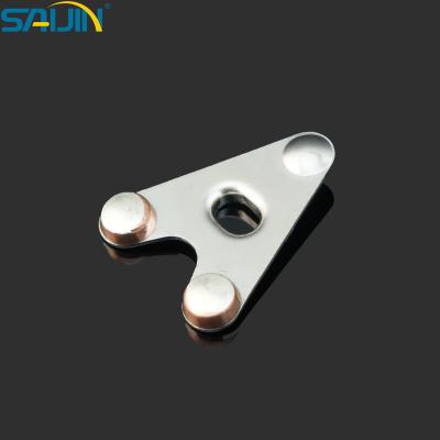 China Industrial Metal Stamping Parts Accessories Electrical Components For Switches Silver Contact Rivets Contact Points Contact Tips For Socket for sale