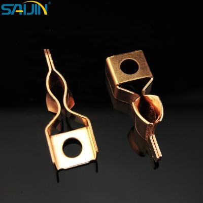 China Electrical Stamping Socket Switch Factory Supply Manufacturing Copper H62 Brass Part Contacts 0.5-0.8mm Socket 10000PCS Switch NC; ZHE for sale