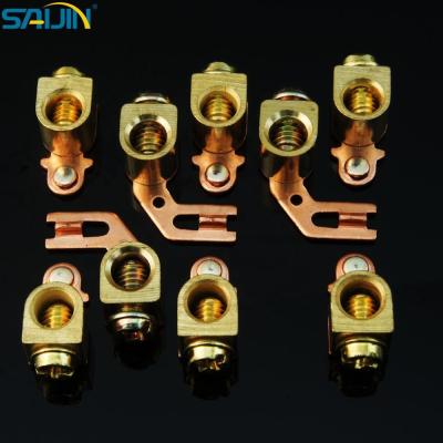 China High Quality Electrical Contactors Saijin H65 Brass Copper Stamping Parts For Switch Socket Relay for sale