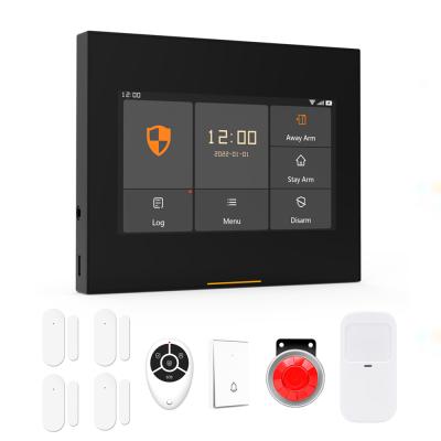 China Security Alarm System 10 Screen Wireless Home Support OTA Online Upgrade H501-HD 4G 10KIT 4G HD Burglar Kit Tuya Smart Life Anti-Fingerprint for sale