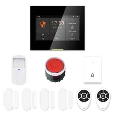 China 12mm Body Security Staniot Tuya WiFi 2G 433MHz Smart Home Security Alarm System Ultrathin Wireless Online Update Kit Support OTA Smart Panel for sale