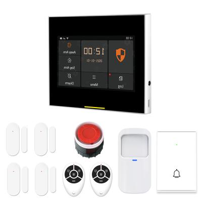 China Staniot 433MHz Tuya Smart WiFi 600MHz Chip 600MHz Smart Wireless Home Security Alarm System Kit 12mm Body Support Ultra-thin IOS and Android App for sale