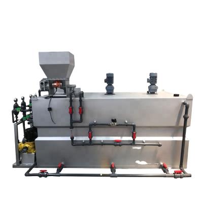 China Hotels High Efficiency Three Tanks Automatic Polymer Preparation Dosing Unit for sale