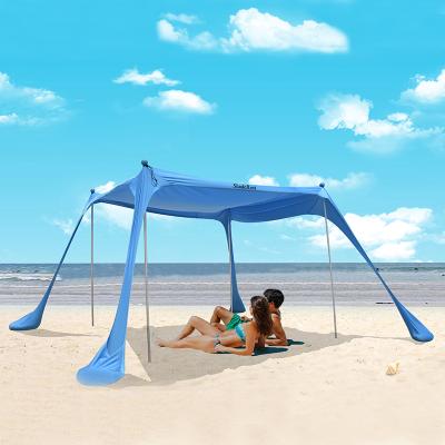 China Tube Type Niss 7*7 10*10 Ft 4-8 Stake Tent 2-6 Person UV50+ Waterproof Pop Up Sunshade Beach Tent For Fishing Date And Family Vacation picnic for sale