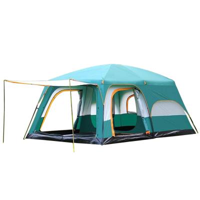 China Extended Type 5-8 Person Family Double Layer Outdoor Large Folding Tents Mountain Glamping Tent Luxury Waterproof Outdoor 8 Person Camping for sale