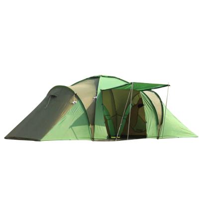 China Luxury Extended Canvas Large Size Extended Canvas 8-12 Bedroom One Bedroom One Type Three Type Camping Tent Outdoor People Tent for sale