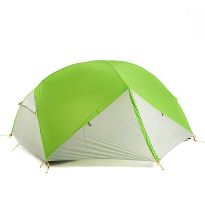 China Extended type 1 2 3 person outdoor portable double layer tent waterproof camping 20D PU4000MM camp tents for sale