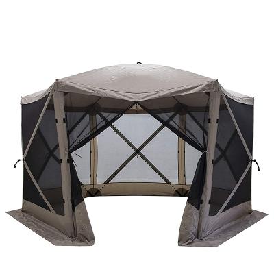 China Outdoor garden used; 8 Person Gazebo Tent Portable Exhibitons Noise Easy Portable Garden Outdoor Sun Shelter with Mesh Windows for sale