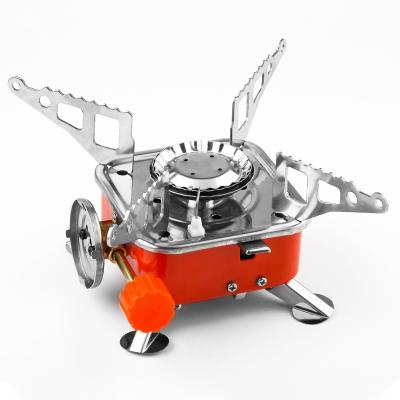 China Hot Selling Stainless Steel+ Aluminum Alloy Mini Portable Camping Butane Single Burner Cooking Backpacking Gas Stove for sale