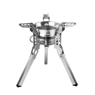 China Hot Sale Stainless Steel Portable Tent Mini Camping Stove Gas Stove Outdoor Camping Folding for sale