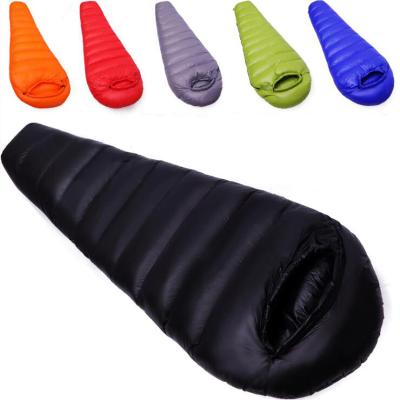 China Mummy 1 Person Mummy Sleeping Bag Adult Winter Camping Hiking Goose Down Duck Down Sleeping Bags for sale