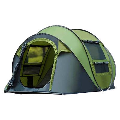 China Extended Type Instant 4 Person 4 Person Outdoor Pop Up Automatic Waterproof Outdoor Family Camping Tents for sale