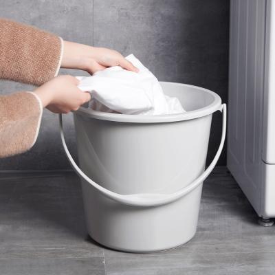 China Sustainable Water Pail Round Plastic Pail Camping Car Wash 13L pp Water Bucket Water Pail Buckets With Handle For Bathroom for sale